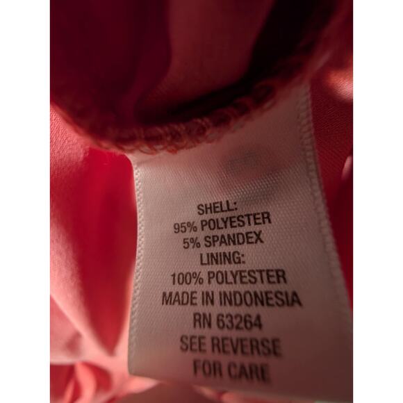 DB Established 1962 Womens Deep Coral Sleeveless Dress Plus Size 18 Cocktail - Picture 7 of 7